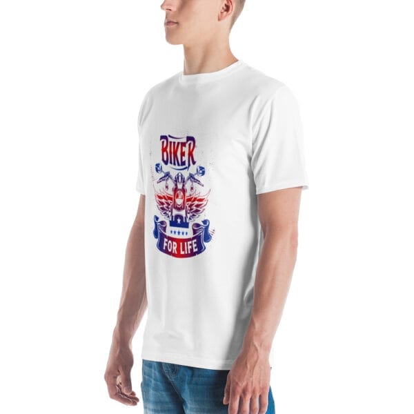 Biker's for Life Premium White Men's t-shirt - Image 4