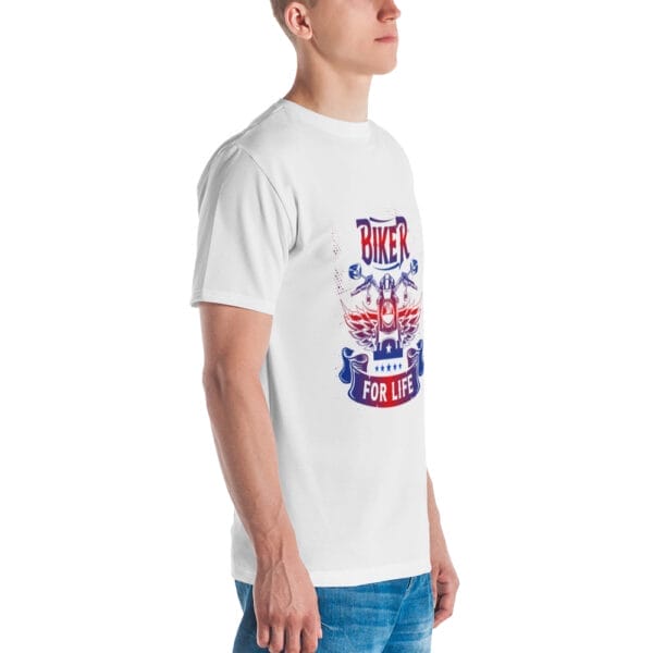 Biker's for Life Premium White Men's t-shirt - Image 3