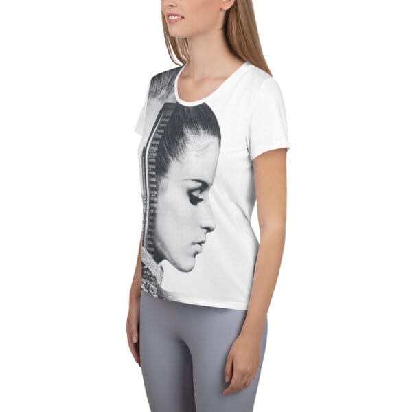 City Muse Women's Athletic White T-shirt - Image 3