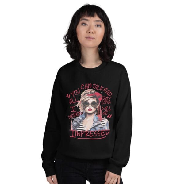 Impressed Premium Black Unisex Sweatshirt