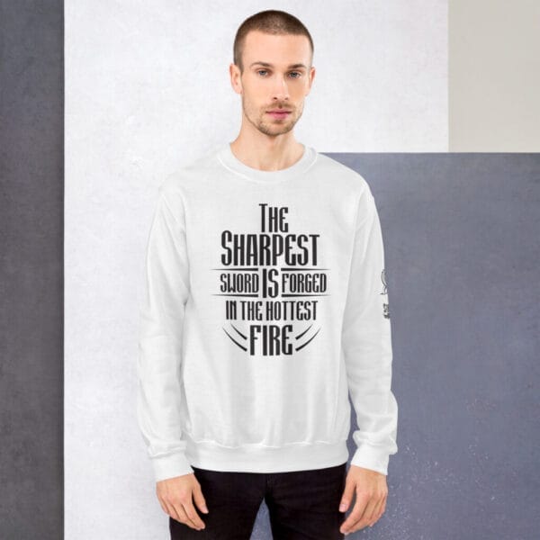 The Sharpest Sword White Unisex Sweatshirt