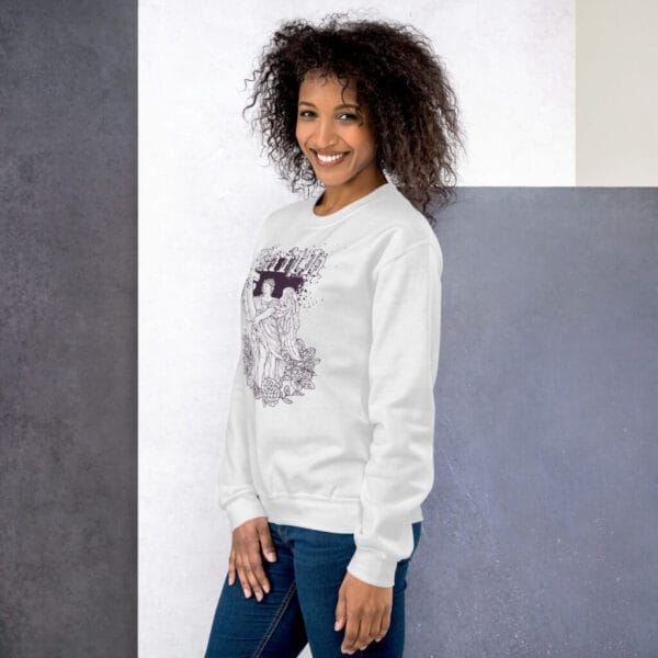 Faith White Unisex Sweatshirt - Image 2