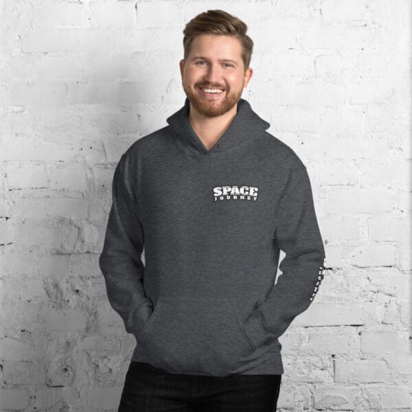 Space Journey Dark Gray Unisex Hoodie