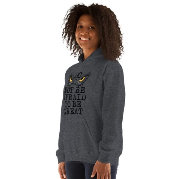 Do not be Afraid Black Unisex Hoodie - Image 172