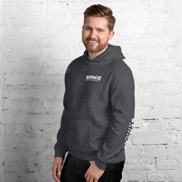 Space Journey Dark Gray Unisex Hoodie - Image 3