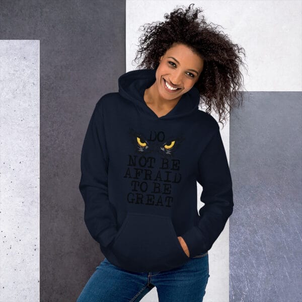 Do not be Afraid Black Unisex Hoodie - Image 6