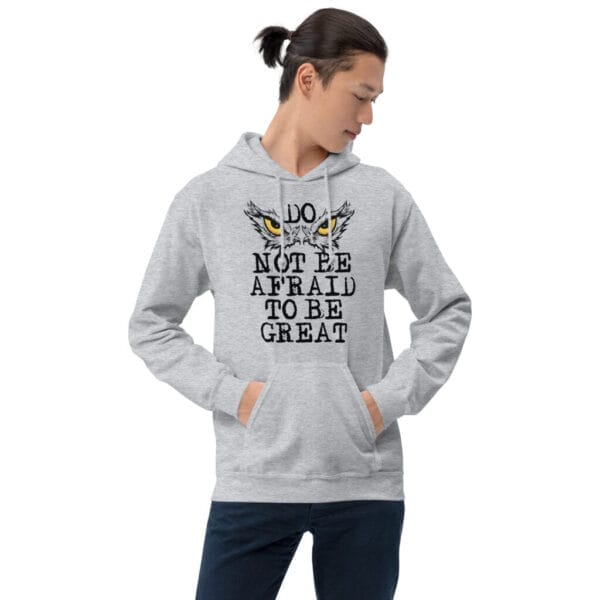 Do not be Afraid Black Unisex Hoodie - Image 200