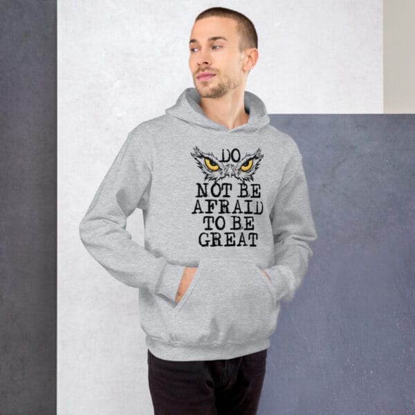 Do not be Afraid Black Unisex Hoodie - Image 219