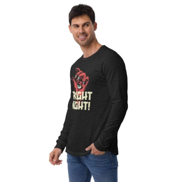 Fright Night Black Long Sleeve Tee - Image 2