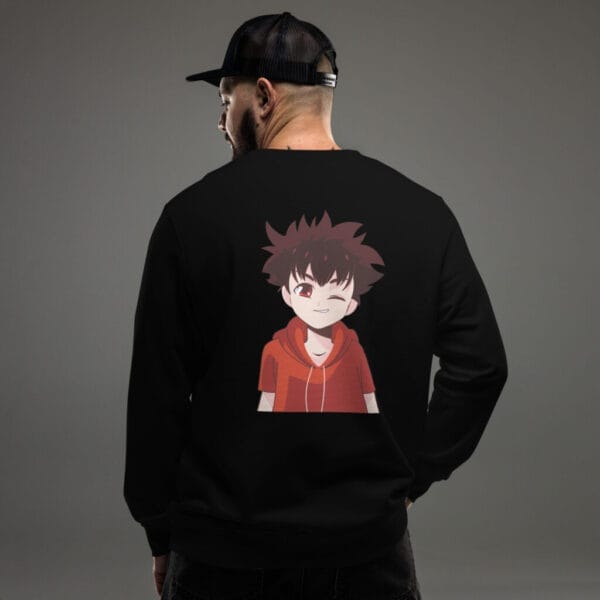 Naughty Boy Anime Unisex organic sweatshirt - Image 3