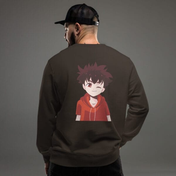 Naughty Boy Anime Unisex organic sweatshirt - Image 7