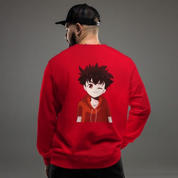 Naughty Boy Anime Unisex organic sweatshirt - Image 5