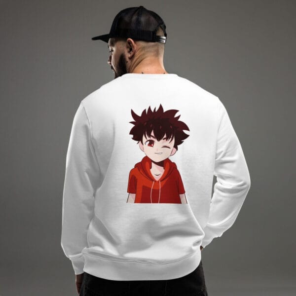 Naughty Boy Anime Unisex organic sweatshirt - Image 8