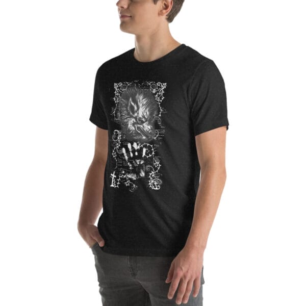 Ware Wolf Black Unisex t-shirt - Image 4