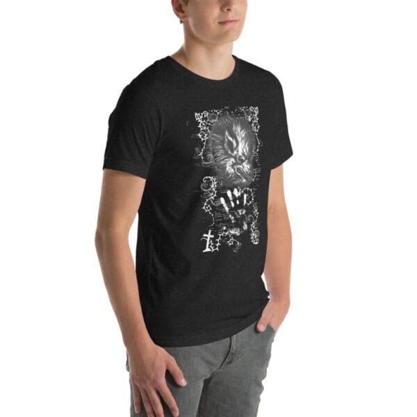 Ware Wolf Black Unisex t-shirt - Image 6