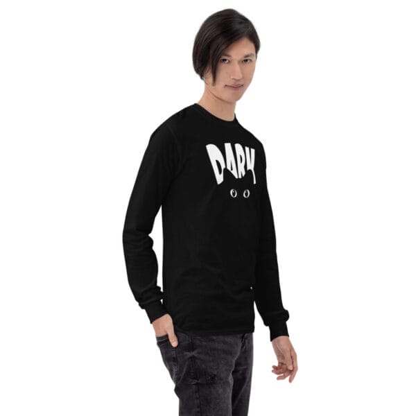 Dark Men’s Long Sleeve Shirt - Image 2