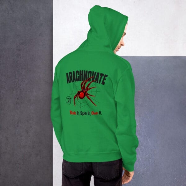 Arachnovate Heavy Blend Green Hoodie - Image 2