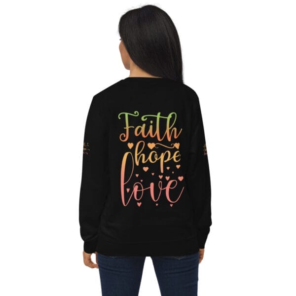 Faith.Hope.Love. Unisex organic sweatshirt