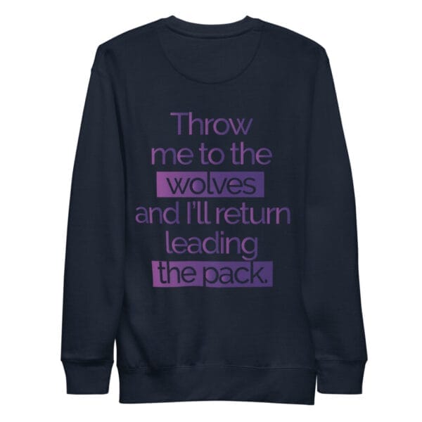 Run With The Pack Unisex Premium Sweatshirt - Image 2